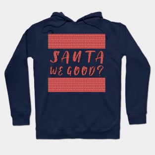 Santa we Good ? Funny Christmas Gifts Hoodie